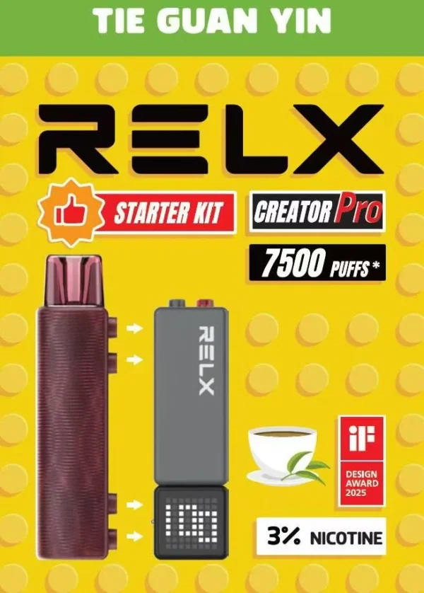RELX 悦刻 Creator積木 7000口拋棄式電子煙套裝｜積木系列一體式設計｜適合追求高續航與個性化玩法的玩家